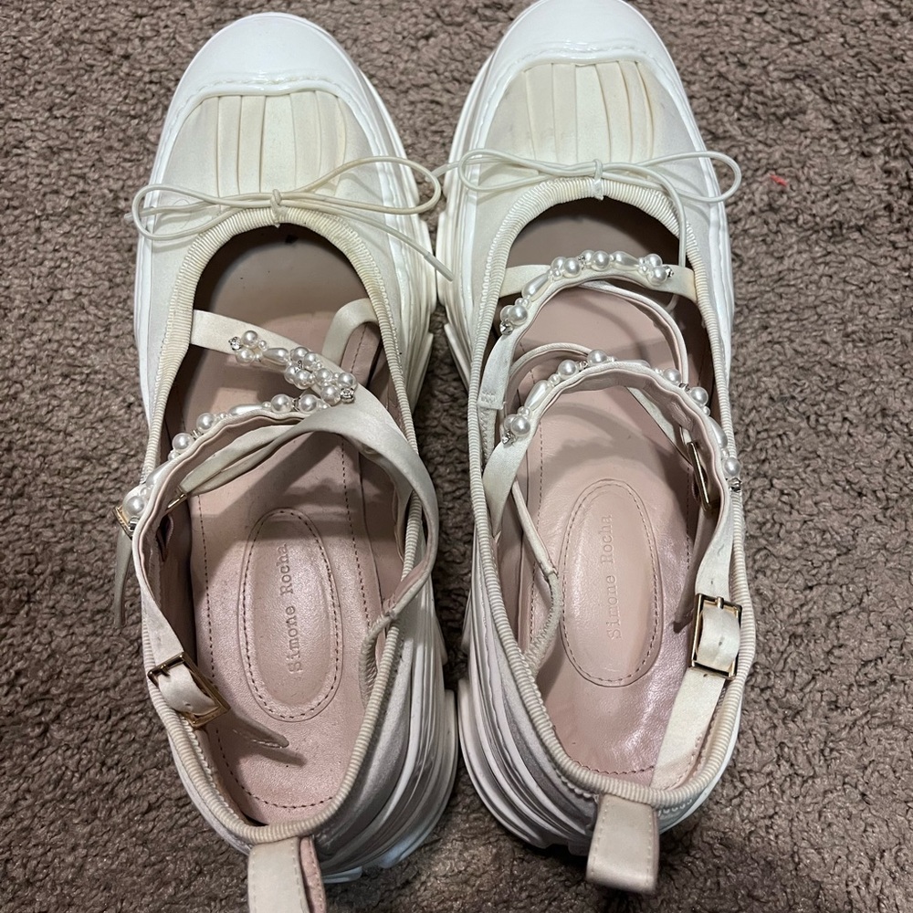 Simone Rocha low trek ballerina embellished sneakers - Picture 2 of 7